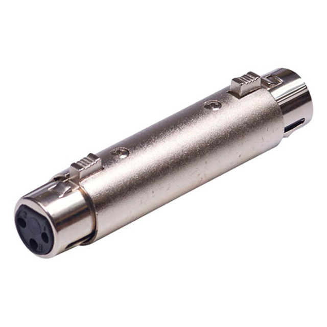 Stereo 3-Pin XLR Female-to-Female Audio Adapter & Converter (Made in China)