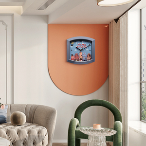 Hot bán sản phẩm mới nhựa Vòng thạch anh tùy chỉnh sáng tạo đồng hồ treo tường cho Giáng sinh - Product Image 5