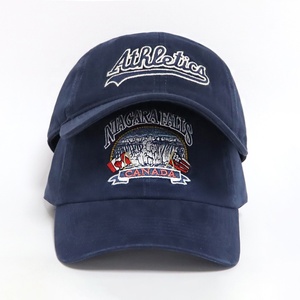 Servizio OEM/ODM, Cappello da Baseball Vintage in Cotone Blu Navy con Logo Ricamato Personalizzato, 6 Pannelli, per Uomo, Stile Sportivo, Vendita all'Ingrosso - Product Image 2