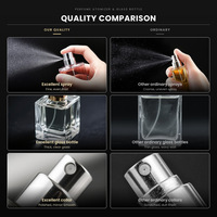 Flacon de parfum rond 50 ml pour homme, flacon vide en verre avec pulvérisateur à sertir et boîte – Meilleures ventes