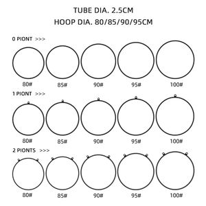 Cerceau de danse aérienne <span class=keywords><strong>en</strong></span> acier inoxydable de qualité supérieure testé, 600 kg, 80/85/90/95 cm, point unique, point double, yoga aérien - Product Image 3