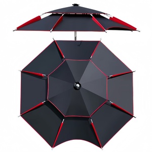 Vente en gros de parapluie de pêche en plein air pliable de haute qualité crème solaire imperméable double couche camping parapluie de plage - Product Image 2
