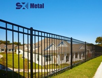 Panel de Cerca de Seguridad de Aluminio con Recubrimiento en Polvo y Sistema de Puerta de Jardín para Proyectos de Construcción Residencial de Villas