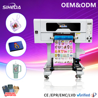 Printer UV DTF Baru 30cm XP600 I1600 I3200 Print Head Varnish AB Film Transfer Sticker untuk Usaha Kecil Label Kustom