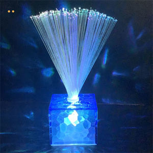 Rose Wedding Holiday Party Decoration Led Novelty Artistic <strong>Optical</strong> Fiber Flower Christmas New Year Party Rgb <strong>Table</strong> Lamp - Product Image 5