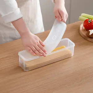 부엌 잡화 국수 직사각형 국수 저장 상자를 위한 뚜껑을 가진 밀봉된 플라스틱 냉장고 음식 보전 상자
