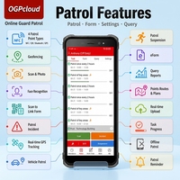 Téléphone de patrouille mobile A13 avec prise en charge des cartes hors ligne, application OGPcloud pour les patrouilles de sécurité à distance sans couverture réseau