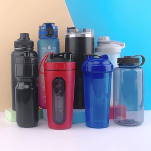Factory Custom Foldable Fitness 3 in 1 Stainless Steel Water Bottle Gallon Mixing Tumbler Smart Sport Gym Shaker Water Bottle - Product Image 3
