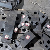 Pièces découpées en acier au carbone, fabrication sur mesure de plaques d'acier, découpe pour composants de support de base d'équipements mécaniques