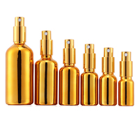 Flacons compte-gouttes en verre de 20 ml et 30 ml avec bouchon en aluminium doré