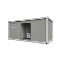 Conteneur modulaire en acier écologique de 20 pieds, toilettes publiques modernes, bâtiment préfabriqué, toilettes portables pour chantier de construction
