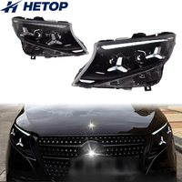 Phares HETOP Vito W447 2016-2023 : Nouveaux phares avant modifiés avec feux de jour (DRL) et clignotants pour Mercedes-Benz