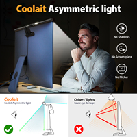 Barre lumineuse LED Uoulyn à double source avec contrôle tactile pour écran d'ordinateur, connexion USB Type-C, lampe de lecture ou lampe