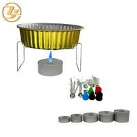 Bidon rond en fer blanc de 50-290g pour combustible de réchaud, hermétique, anti-fuite, avec bouchon à vis, pour Hot Pot, Buffet, Camping, Vente en gros usine OEM
