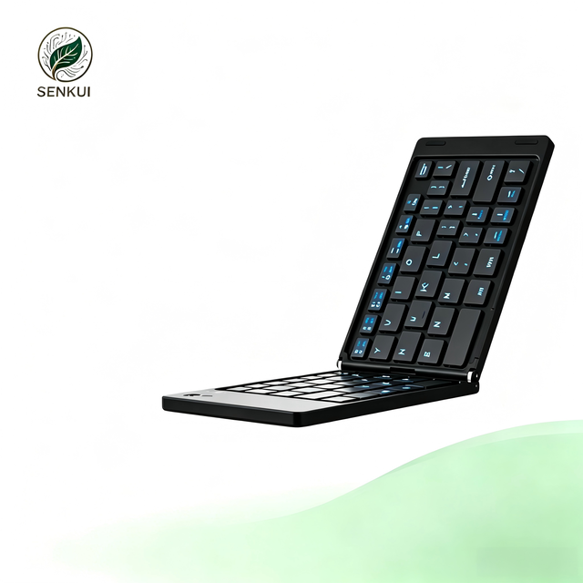 Ultra-slim Foldable Wireless Keyboard Scissor Switch Type-C Rechargeable Silent Egronomical Keyboard for Laptop Office