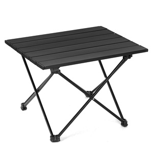 Mesa plegable individual para exteriores, mesa portátil para senderismo y acampada, mesa plegable para picnic de montaña - Product Image 1