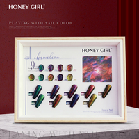 HONEY GIRL Professional 9 couleurs caméléon UV LED Gel vernis dernière conception manucure couche de finition Protection de l'environnement 15ml Volume