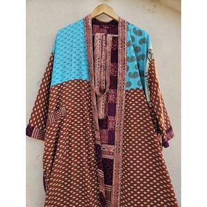 Autumn Elegant Short <b>Tweed</b> <b>Jacket</b> Long <b>White</b> Suzani Embroidery Floral Design Printed Fabric New Arrival Fashion Style for Winter - Product Image 1