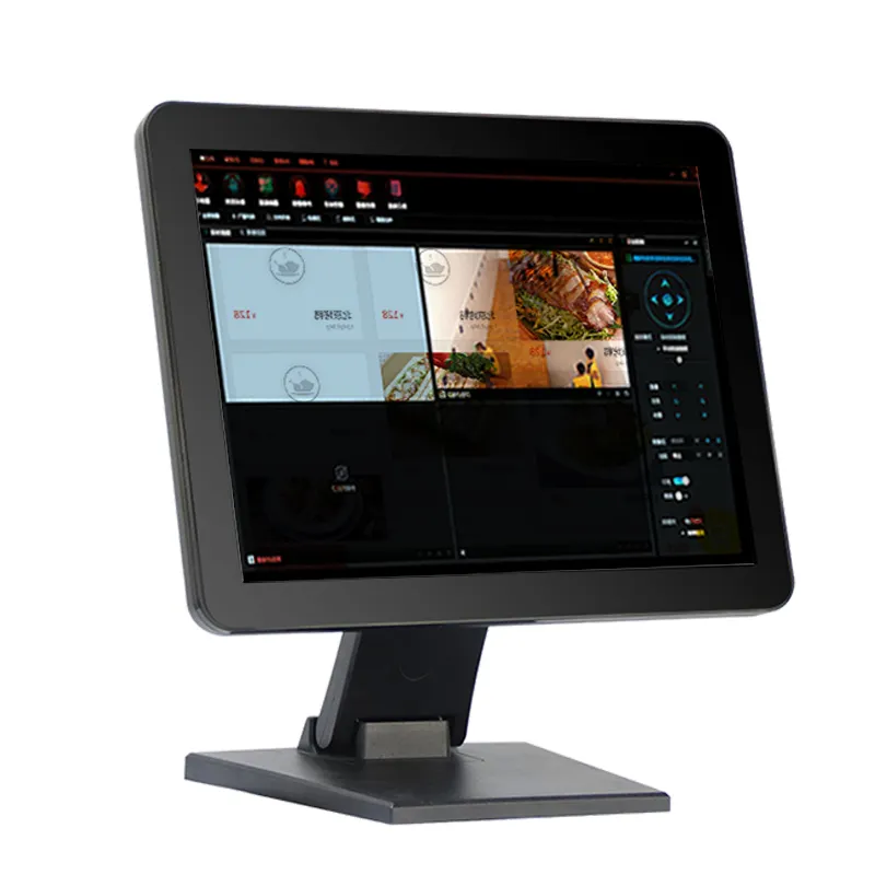 Fabrieksprijs Vierkant Scherm 15 Inch Lcd 1024*768 Touchscreen Monitor Capacitief Restaurant Eenvoudig Touchscreen Monitor