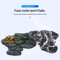 Plateforme de bain pour tortues SUNSUN écologique - Matériel en résine et design réaliste pour aquariums Modèle SE-15/SE-18