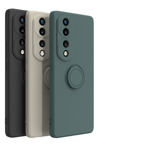 Pour Huawei Honor 70 étui de téléphone portable Silicone liquide caméra Protection anneau support 5G antichoc housse de téléphone - Product Image 1