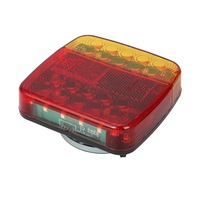 Feux de remorquage LED portables 12V 24V avec base magnétique, feux arrière et latéraux LED, lampe d'avertissement, kits de feux de remorquage sans fil