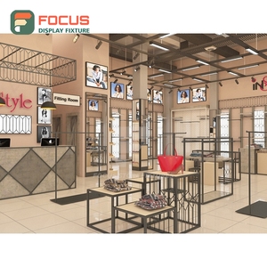 Customized Retail Shop Led Lighting Glass Display Case Store Design Service Apparel Store - Product Image 4