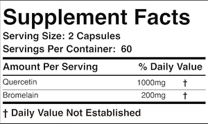 Quercetina con Bromelina OEM/ODM, Apoya un Sistema Inmunitario Saludable en Hombres y Mujeres, Cápsulas de Quercetina Veganas Sin Gluten - Product Image 2