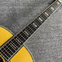 D45 All Solid Wood Acoustic Guitar Spruce Rosewood Ebony Glossy Finish Vintage Style Professional Custom Beat Stringed
