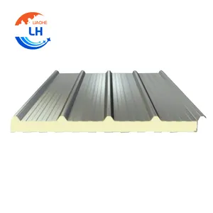 Lightweight exterior wall panel building materials 3d pu sandwich wall panel for cold room