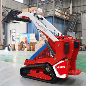 Мини-погрузчик Derette XC1100 с дизельным двигателем Kubota 25 л.с., сертифицированный CE EPA, с пилотным управлением, доступен индивидуальный цвет - Product Image 5