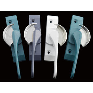 Serrure de fenêtre en alliage d'aluminium Deford 90 Type 80, loquet de sécurité pour porte et fenêtre en PVC avec clé, serrure en croissant de lune de style ancien - Product Image 2