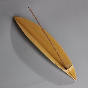 ที่วางธูปไม้ไผ่รูปใบไม้สำหรับพิธีชงชาและใช้สำหรับอโรมาเธอราพี - Product Image 1