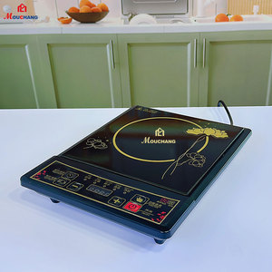 Cuisinière à <span class=keywords><strong>induction</strong></span> à brûleur unique 2200V <span class=keywords><strong>moins</strong></span> chère 3h Timer Cook Top pour la maison - Product Image 4