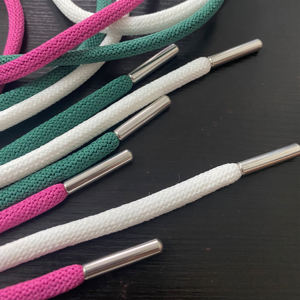Cordón de poliéster personalizado, punta de metal de aleación de níquel, cinturón de sombrero multicolor cerrado, múltiples métodos de tejido - Product Image 5