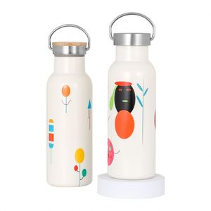 500ml Air Printing Cycling Sports Wide Mouth Double Wall Stainless Steel Vacuum <b>Flasks</b> Water <b>Bottle</b> - Product Image 2