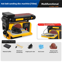 Mini ponceuse à bande électrique multifonctionnelle portable 220V, machine de polissage et de meulage du bois de bureau, plateau de ponçage sans balais pour la maison