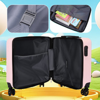 Valise Enfant 20 Pouces En Gros ABS, Petit Bagage à Main pour Avion, Chariot de Voyage pour Enfants