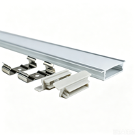 Profilé en aluminium pour bande LED, profilé d'angle, boîtier pour éclairage décoratif de meubles