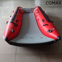 Catamaran gonflable, bateau pneumatique léger pour la pêche au carpe et les loisirs