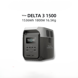 EcoFlow 3 1500 Estación de Energía Portátil 1536Wh 1800W Fuente de Alimentación para Acampar al Aire Libre para Iluminación y Dispositivos - Product Image 1