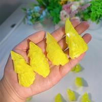 En gros En Vrac Naturel Roche Pierre Brute Jaune Soufre Professionnel Cristal Cluster Guérison Spécimen Minéral Cadeau pour Fengshui