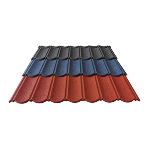 Cosecha de agua de lluvia Decorativo Tipo clásico Eurotil Tejas de acero recubiertas de piedra Mabati <span class=keywords><strong>Boral</strong></span> Decre House Building - Product Image 1