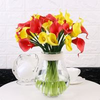 Usine de haute qualité 33CM PU Calla Lily fleur Simulation Mini Real Touch PU Lily pour la décoration