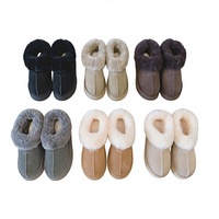 Nouvelle Collection Hiver 2024 – Bottes de Neige Basses Grande Taille en Daim de Vache à Semelle Épaisse Antidérapante et Doublure Peluche Ultra-Chaudes pour Femme