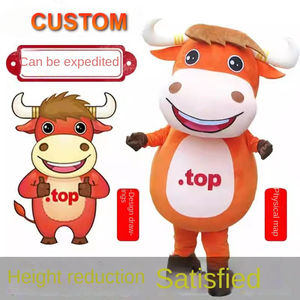 कस्टम हस्तनिर्मित अद्वितीय प्लश शुभंकर पोशाक पोशाक कार्टून उच्च अंत 3 डी नक्काशी एनीमेशन गुड़िया कपड़े कंपनी विज्ञापन - Product Image 2