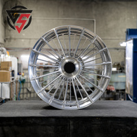 Jantes en alliage forgées sur mesure GS à rayons multiples, haute performance pour Rolls-Royce, voiture de luxe modifiée, finition noire brillante, jante personnalisée 2/3 pièces