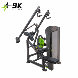 Machine de musculation professionnelle SK Commercial Diverging Lat Pulldown à charge par plaques pour salle de sport, unité d'entraînement isolaux du dos - Product Image 1
