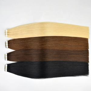 Cabello Remy Virgen Europeo de Grado 12A, Super Doble Trama, 100% Cabello Humano, Invisible, con Cinta Adhesiva, Doble Trama, Crudo, Sin Procesar - Product Image 1