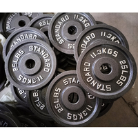 Sortie d'usine en fonte quatre barres plaques de poids haltères commerciaux pour gym fitness